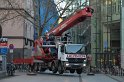 Bergung Sonnengruss Kirche Koeln Bahnhofsvorplatz P019